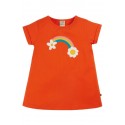 frugi - Bio Kinder T-Shirt "Lizzie" mit Regenbogen-Applikation