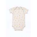 ORGANIC by Feldman - Bio Baby Body kurzarm mit kraftgebender Wald-Motiv