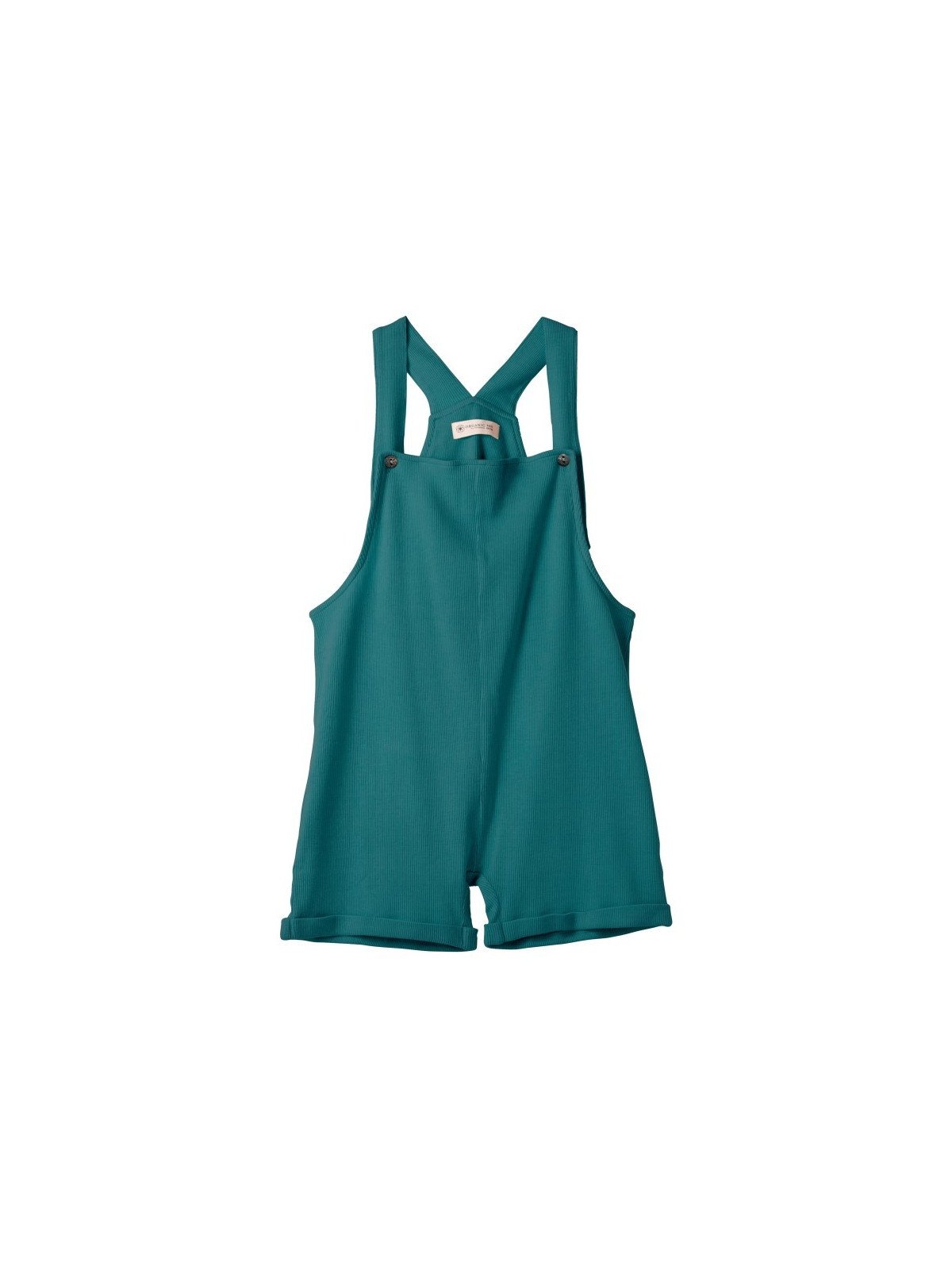 ORGANIC by Feldman - Bio Kinder Jersey Jumpsuit "Farben Spiel", emerald