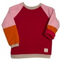 Oktopulli - Bio Kinder Sweatshirt zum Mitwachsen, rot/rosa/orange