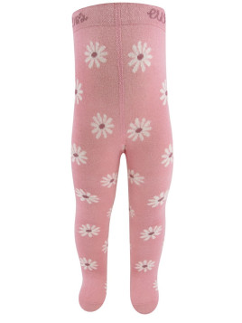 Ewers - Bio Kinder Strumpfhose mit Blumen-Allover, rosa