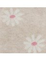 Ewers - Bio Kinder Strumpfhose mit Blumen-Allover, beige