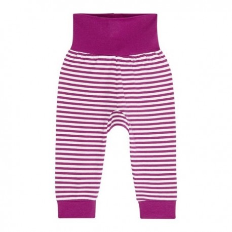 Sense Organics - Bio Baby Jerseyhose "Hewi" mit Streifen, beere