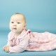 Sense Organics - Bio Baby Musselin Schlafsack "Ymer" mit Tukan-Allover und Streifen, leicht gefüttert