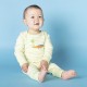 Sense Organics - Bio Baby Strampler langarm "Wayan Retro" mit Krokodil-Applikation und Streifen