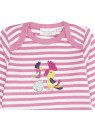 Sense Organics - Bio Baby Strampler langarm "Wayan Retro" mit Kakadu-Applikation und Streifen