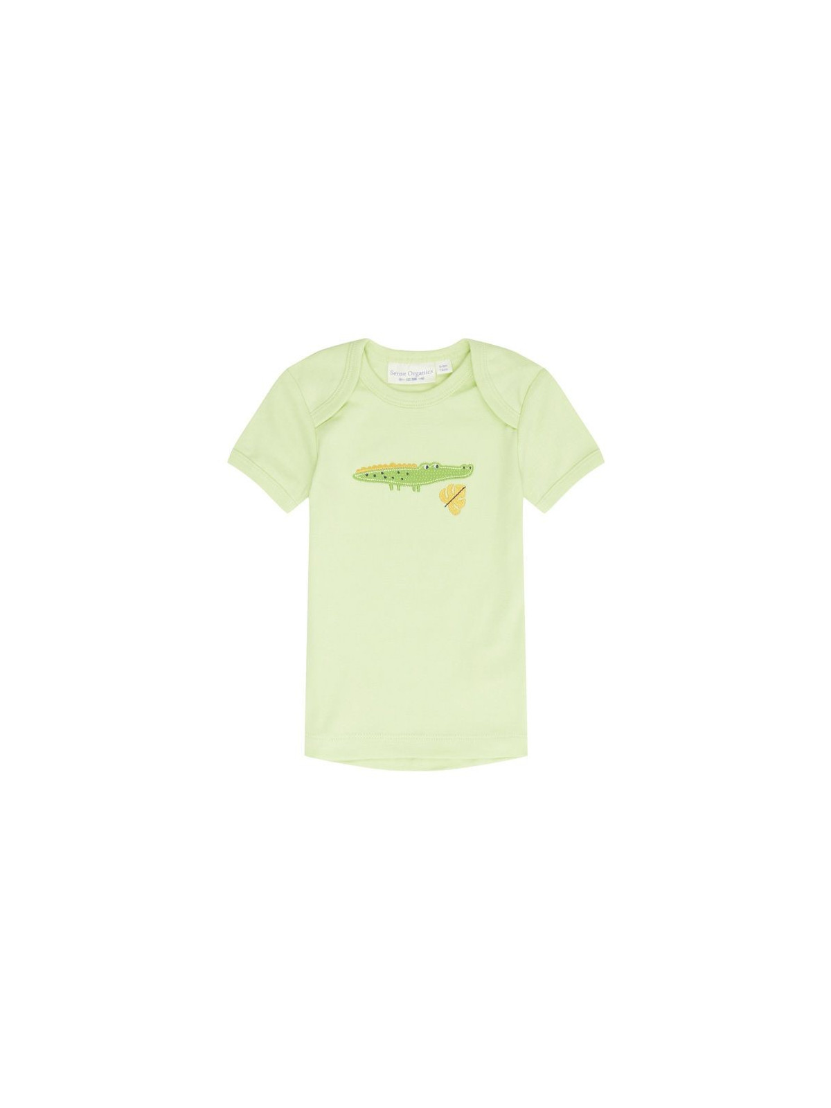 Sense Organics - Bio Baby T-Shirt "Tilly Retro" mit Krokodil-Applikation