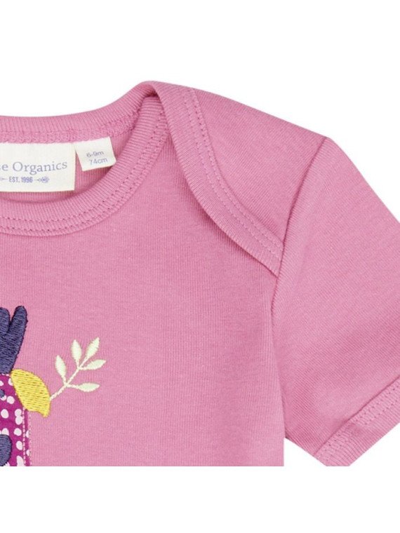 Sense Organics - Bio Baby T-Shirt "Tilly Retro" mit Kakadu-Applikation
