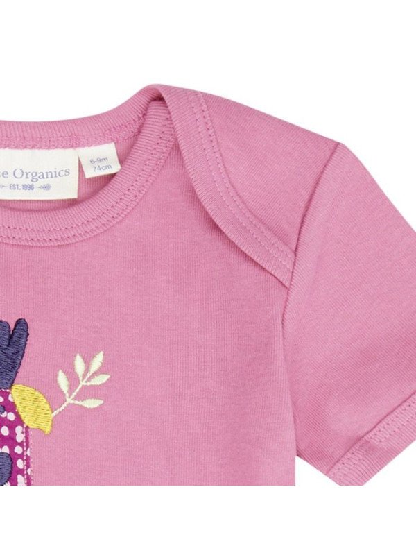 Sense Organics - Bio Baby T-Shirt "Tilly Retro" mit Kakadu-Applikation