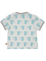 loud + proud - Bio Kinder T-Shirt mit Koala-Allover, lagoon