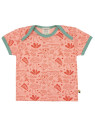 loud + proud - Bio Kinder T-Shirt mit Australische Tiere-Allover, peach
