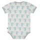 loud + proud - Bio Baby Body kurzarm mit Koala-Allover, lagoon
