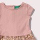 Little Green Radicals - Bio Kinder Jersey Kleid mit Marienkäfer-Motiv und Pointelle-Muster