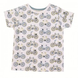 Pigeon - Bio Kinder T-Shirt mit Fahrrad-Allover