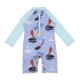 Walkiddy - Bio Baby Schwimmanzug mit Meerjungfrauen-Allover
