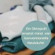 Oktopulli - Bio Kinder Sweatshirt zum Mitwachsen, Blau meliert Altrosa Weiß