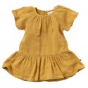 People Wear Organic - Bio Baby Musselin Kleid, gelb
