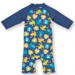 kite kids - Baby Schwimmanzug mit Frosch-Allover, UPF 50+
