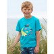 kite kids - Bio Kinder T-Shirt mit Fisch-Druck