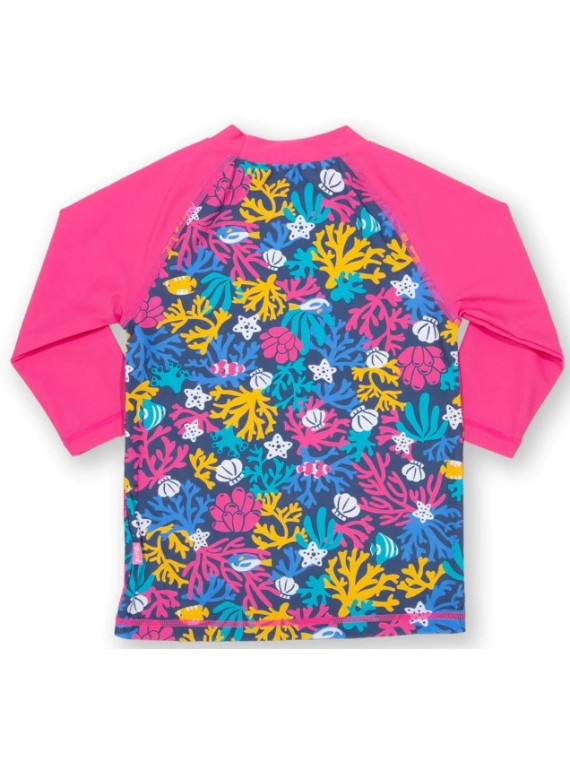 kite kids - Bio Kinder Badeshirt mit Korallem-Allover, UPV50+