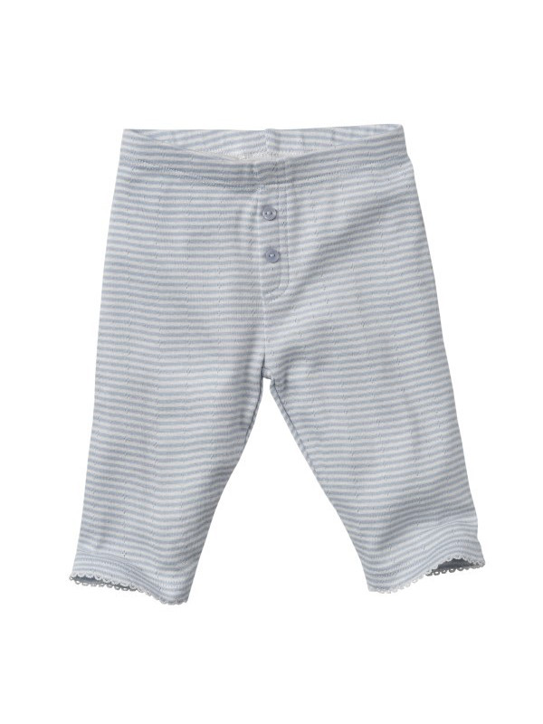 People Wear Organic - Bio Baby Leggings mit Pointelle-Muster und Streifen