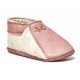 Wilde 10 - Bio Baby Filzschuhe mit Ledereinsatz, rose