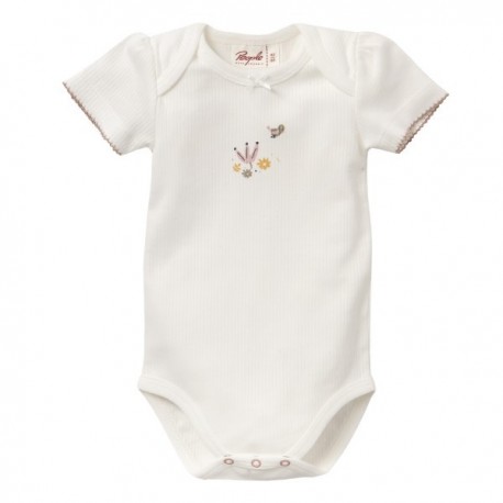 People Wear Organic - Bio Baby Body Ripp Jersey kurzarm mit Vogel-Druck