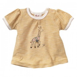 People Wear Organic - Bio Baby T-Shirt mit Giraffen-Druck und Streifen