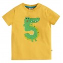 frugi - Bio Kinder T-Shirt "Magic Number" mit Krokodil-Applikation