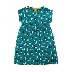 frugi - Bio Kinder Jersey Kleid "Fran" mit Seevögel-Allover