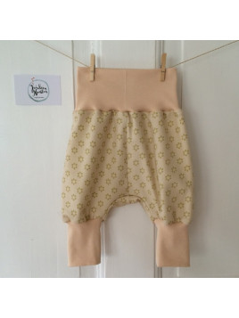 Fräulein Nachbar - Bio Baby Mitwachshose „Mondblumen“