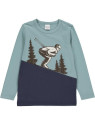Fred`s World by Green Cotton  - Bio Kinder Langarmshirt mit Skispringer-Druck