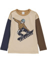 Fred`s World by Green Cotton  - Bio Kinder Langarmshirt mit Snowboarder-Druck