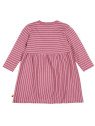 loud + proud - Bio Kinder Kleid Derby Rib mit Streifen, rosa