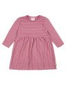 loud + proud - Bio Kinder Kleid Derby Rib mit Streifen, rosa