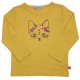 Enfant Terrible - Bio Kinder Langarmshirt mit Fuchs-Stickerei, gelb