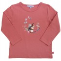 Enfant Terrible - Bio Kinder Langarmshirt mit Eichhörnchendruck, rosa