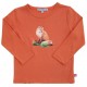 Enfant Terrible - Bio Kinder Langarmshirt mit kleinem Fuchsdruck, orange