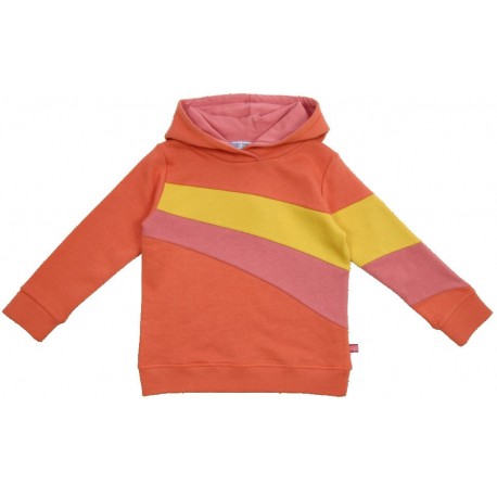 Enfant Terrible - Bio Kinder Sweatshirt mit Colourblocking und Kapuze, orange