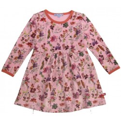 Enfant Terrible - Bio Kinder Sweatkleid mit Blumen-Allover, rosa