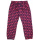 Enfant Terrible - Bio Kinder Webhose mit Jerseyfutter Blätterdruck, rot