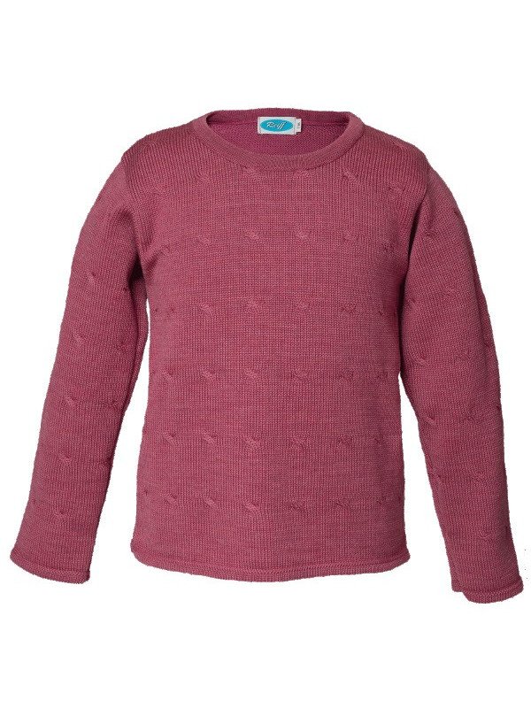 Reiff - Bio Kinder Pullover Twist malve