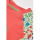 frugi - Bio Kinder Schlafanzug "Jamie Jim Jams" mit Igel-Applikation und Blumen-Allover