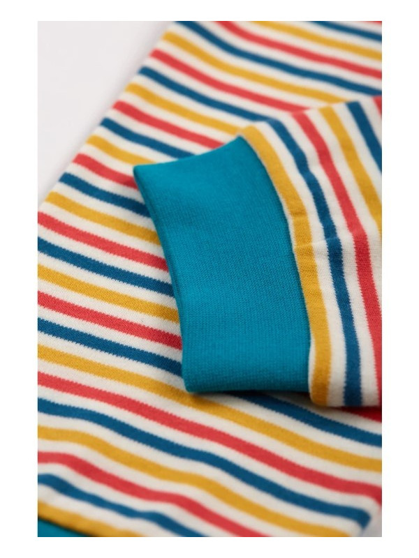 frugi - Bio Kinder Schlafanzug "Kernow" mit Pegasus-Druck und Streifen