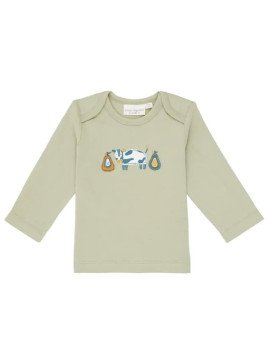 Sense Organics - Bio Baby Langarmshirt "Timber" mit Kuh-Applikation