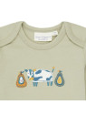 Sense Organics - Bio Baby Langarmshirt "Timber" mit Kuh-Applikation