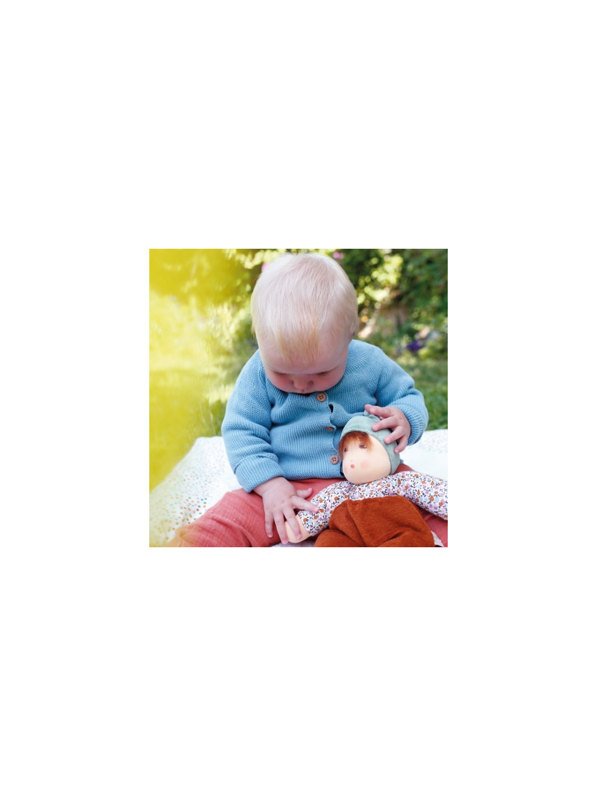 Nanchen Natur - Bio Baby Nani 30cm, mint