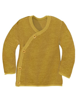 disana - Bio Baby Wickeljacke, Wolle, curry-gold
