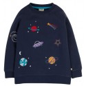 frugi - Bio Kinder Sweatshirt "Rex" mit Planeten