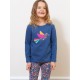 kite kids - Bio Kinder Langarmshirt mit Vogel-Applikation